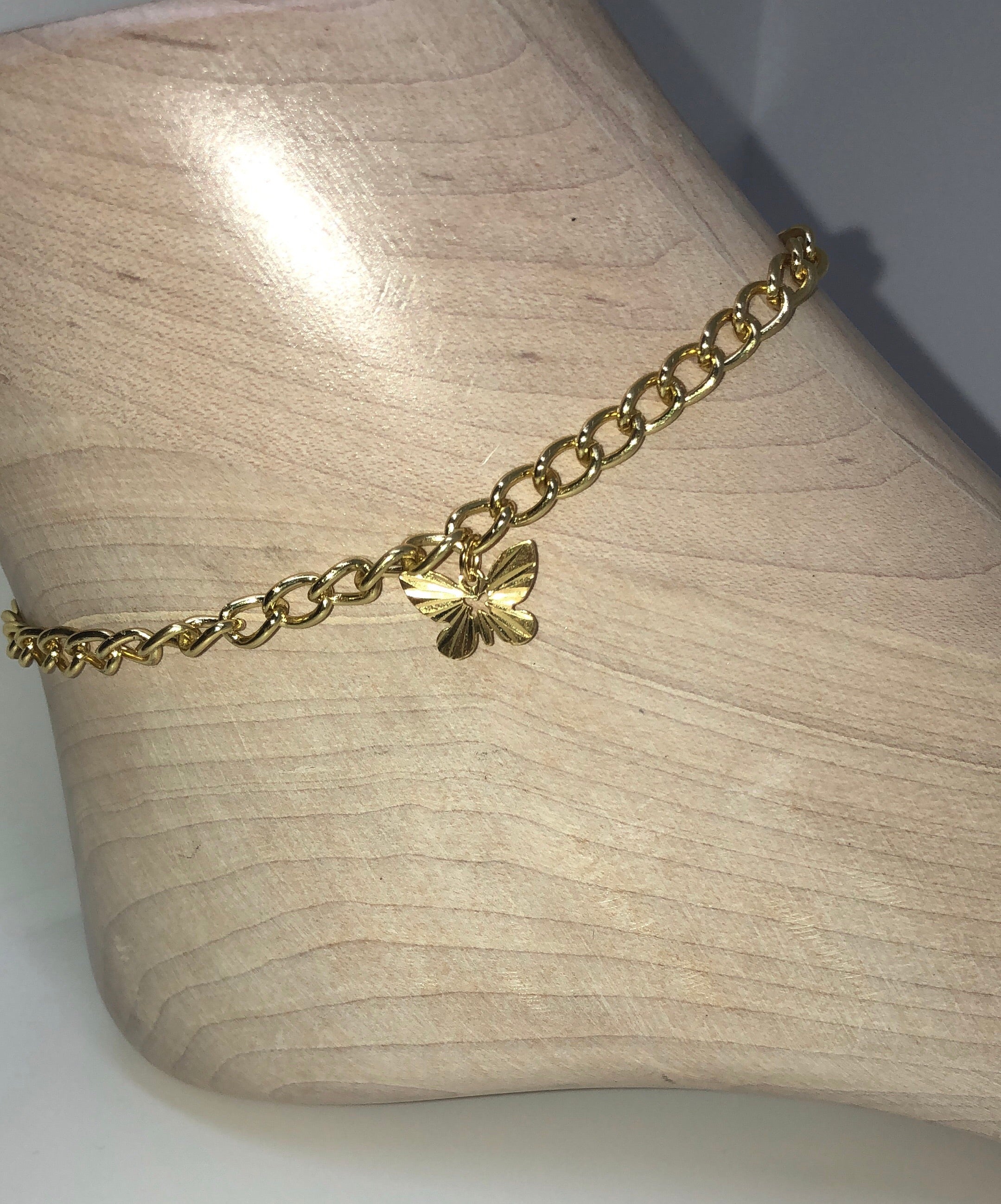 Butterfly anklet