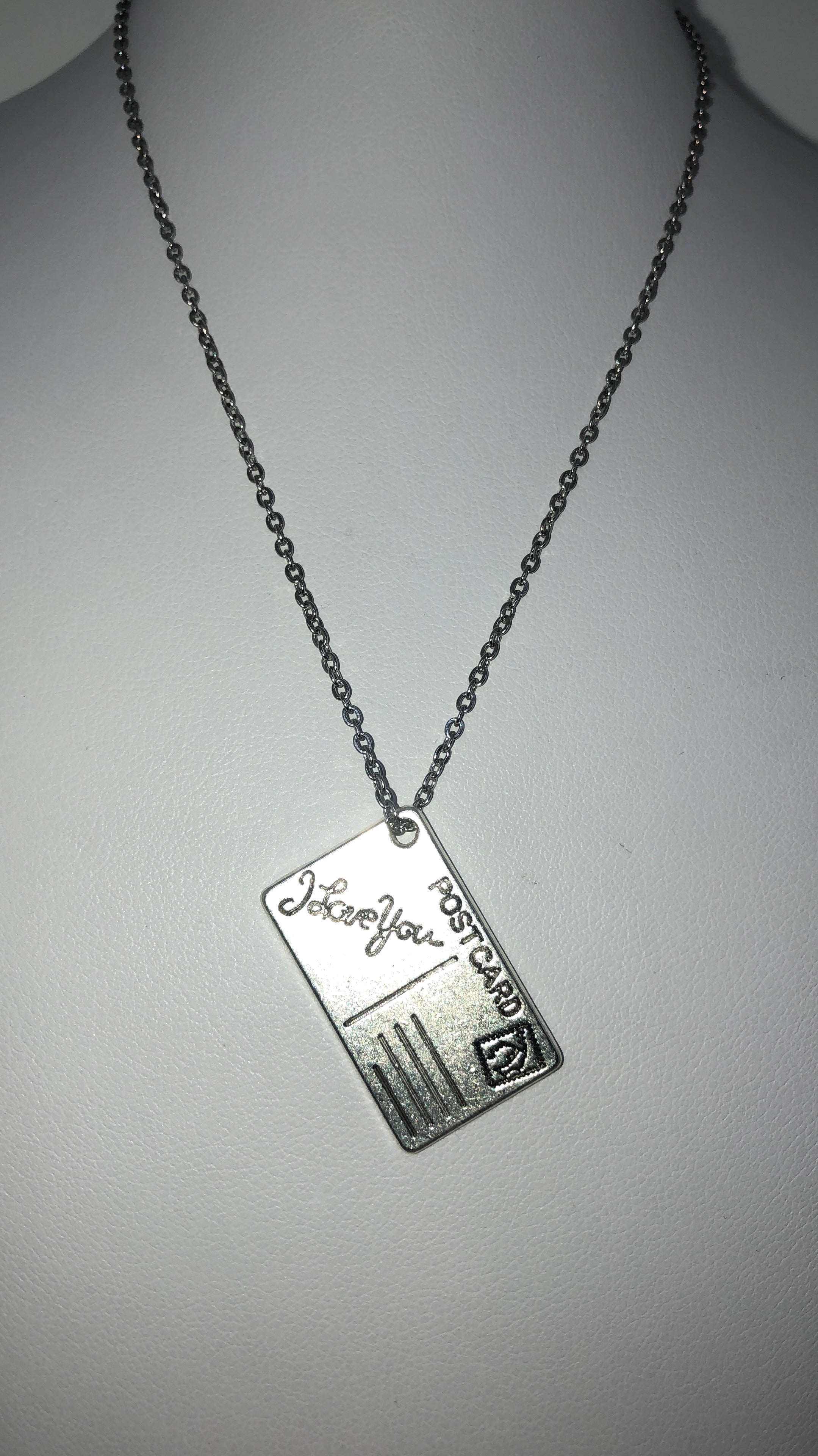 Post card necklace