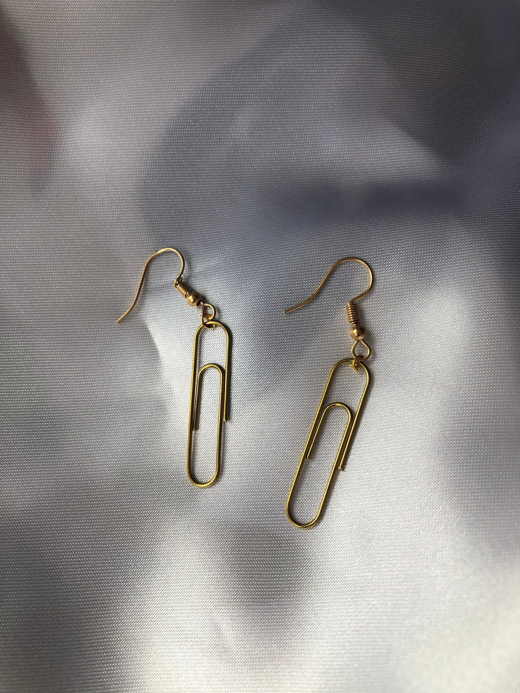 Paper clip earrings