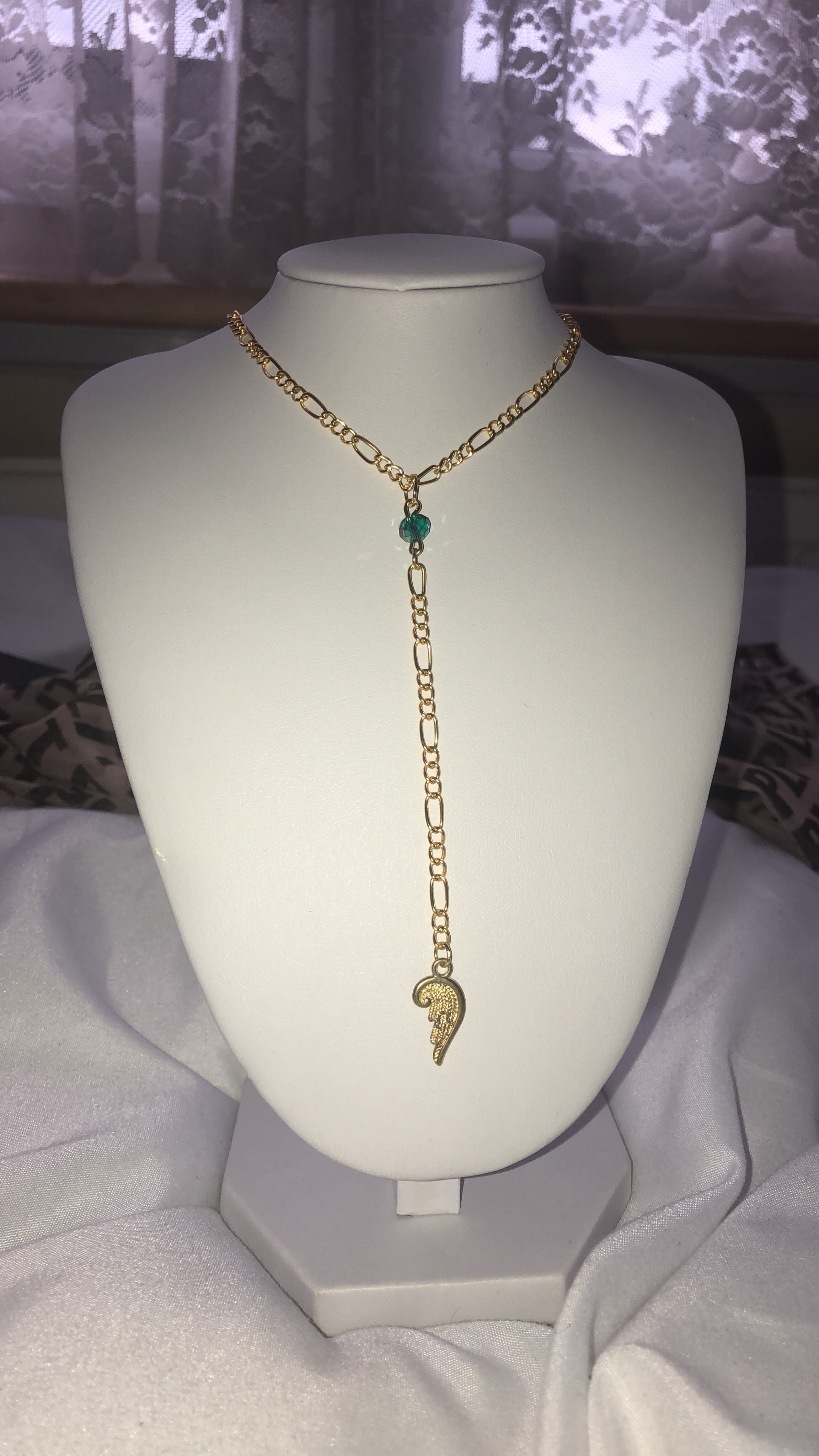 Drop down necklace