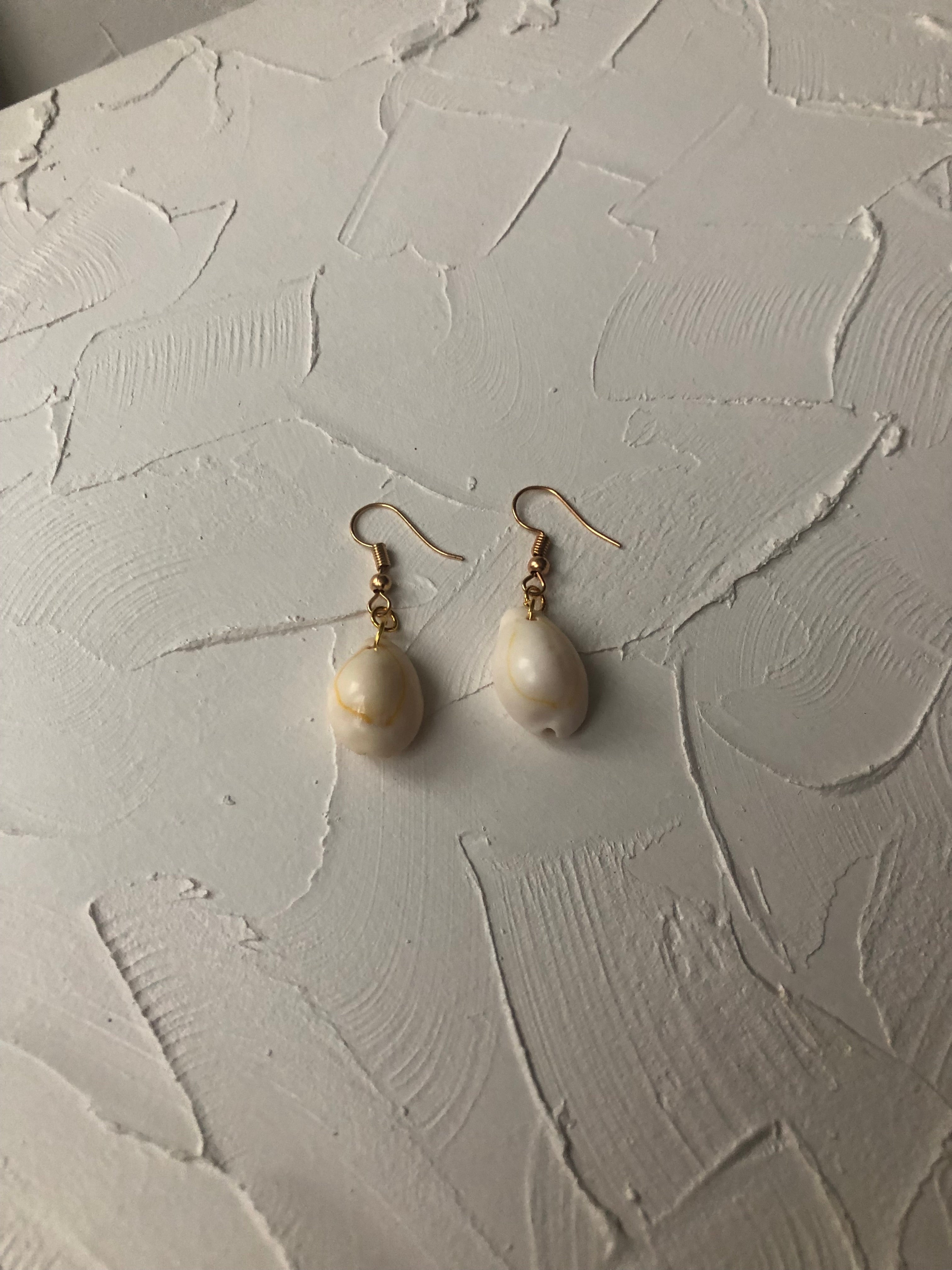 Small seashell earrings