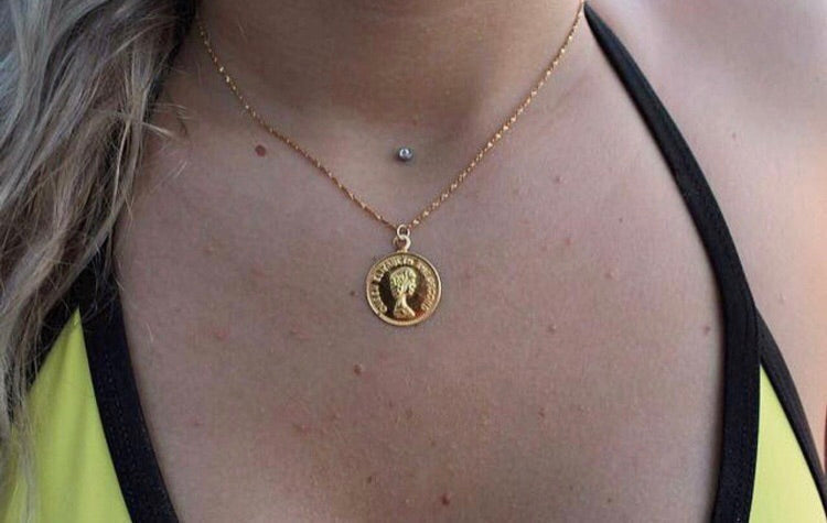 Coin pendant chain