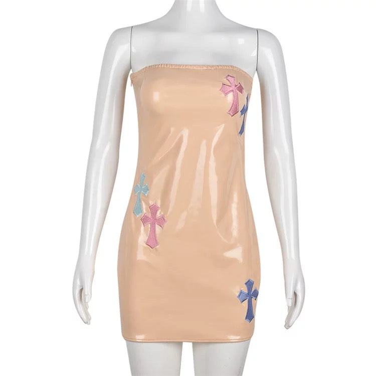 Tiara dress | nude