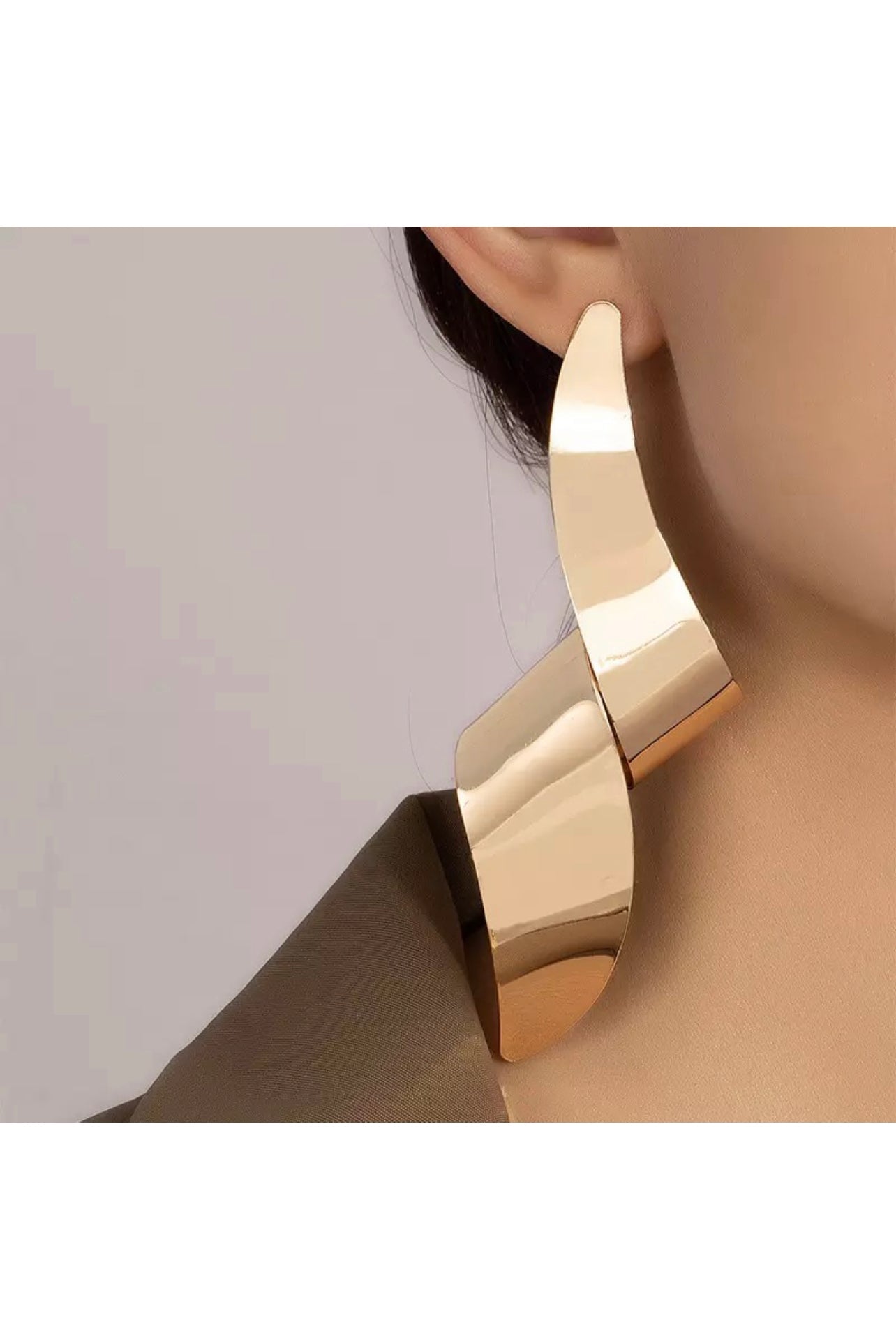 “ TWIST” GOLD EARRINGS