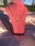Butterfly necklace Gold