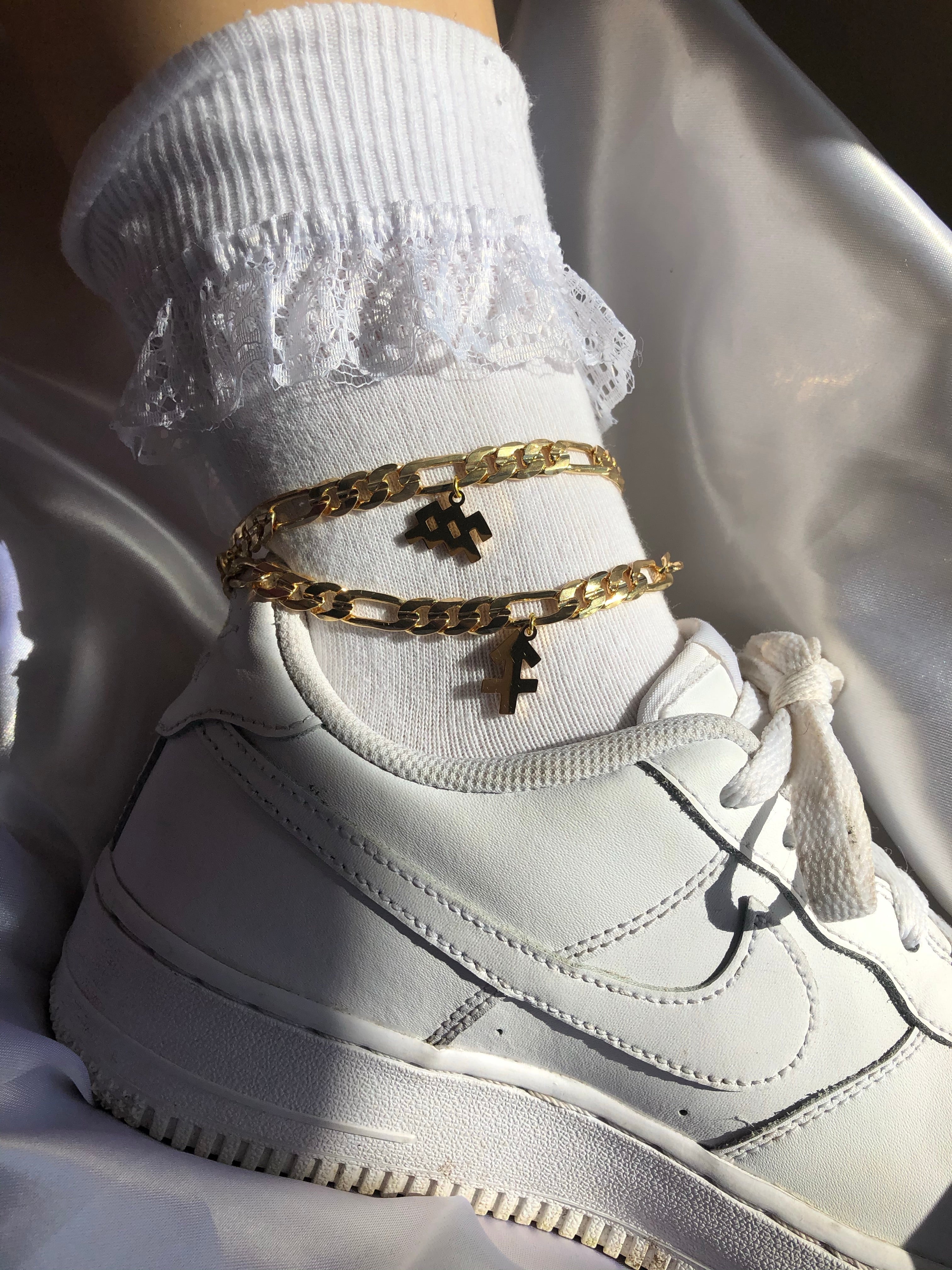 Zodiac sign anklet