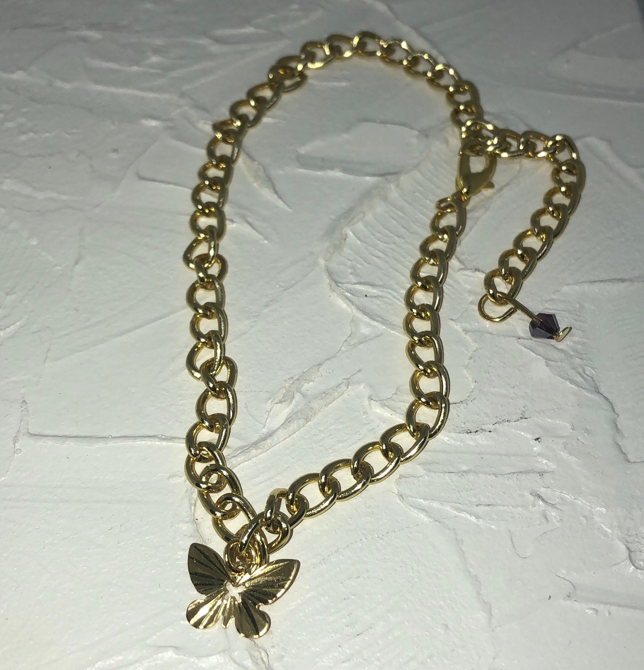 Butterfly anklet
