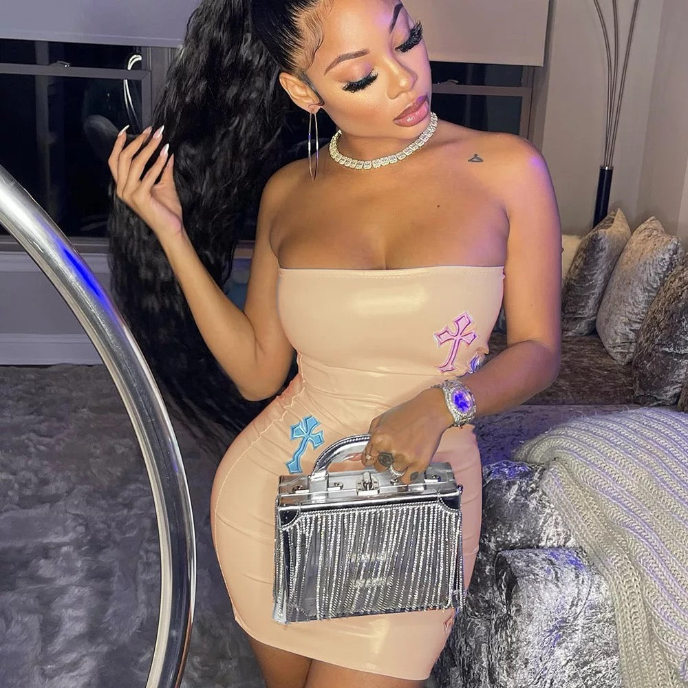 Tiara dress | nude