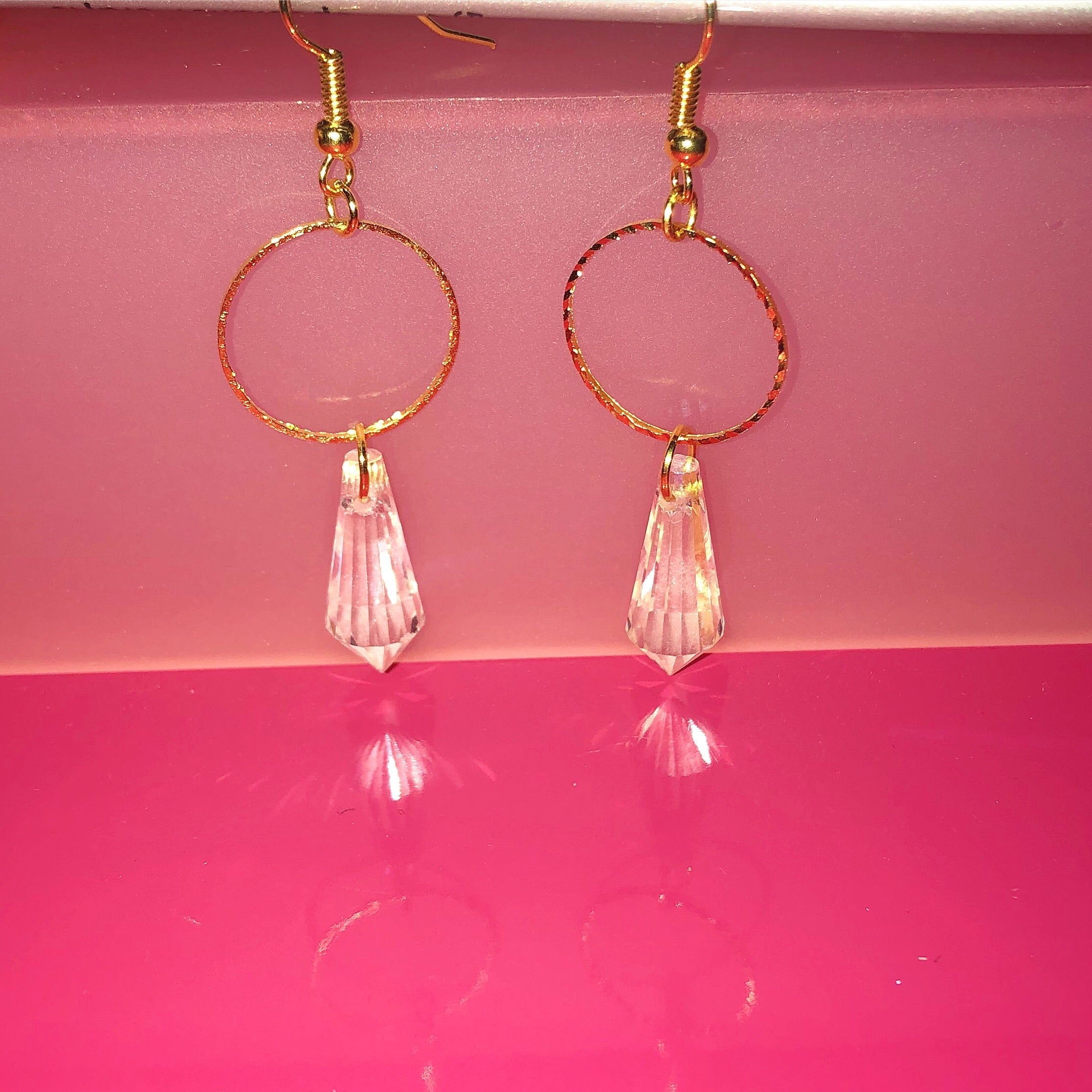 Rain drop earrings Gold