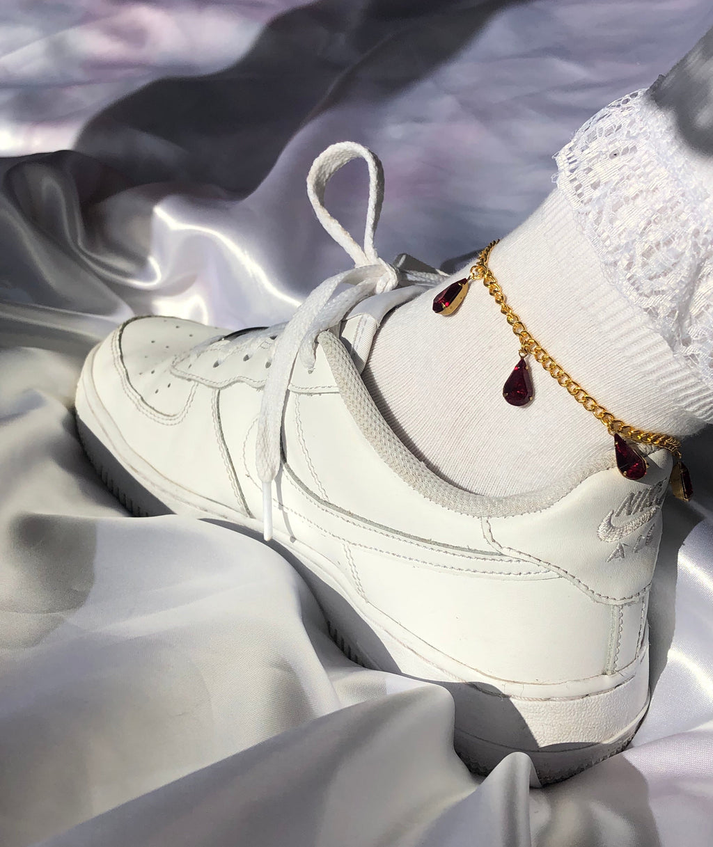 Rain drop anklet