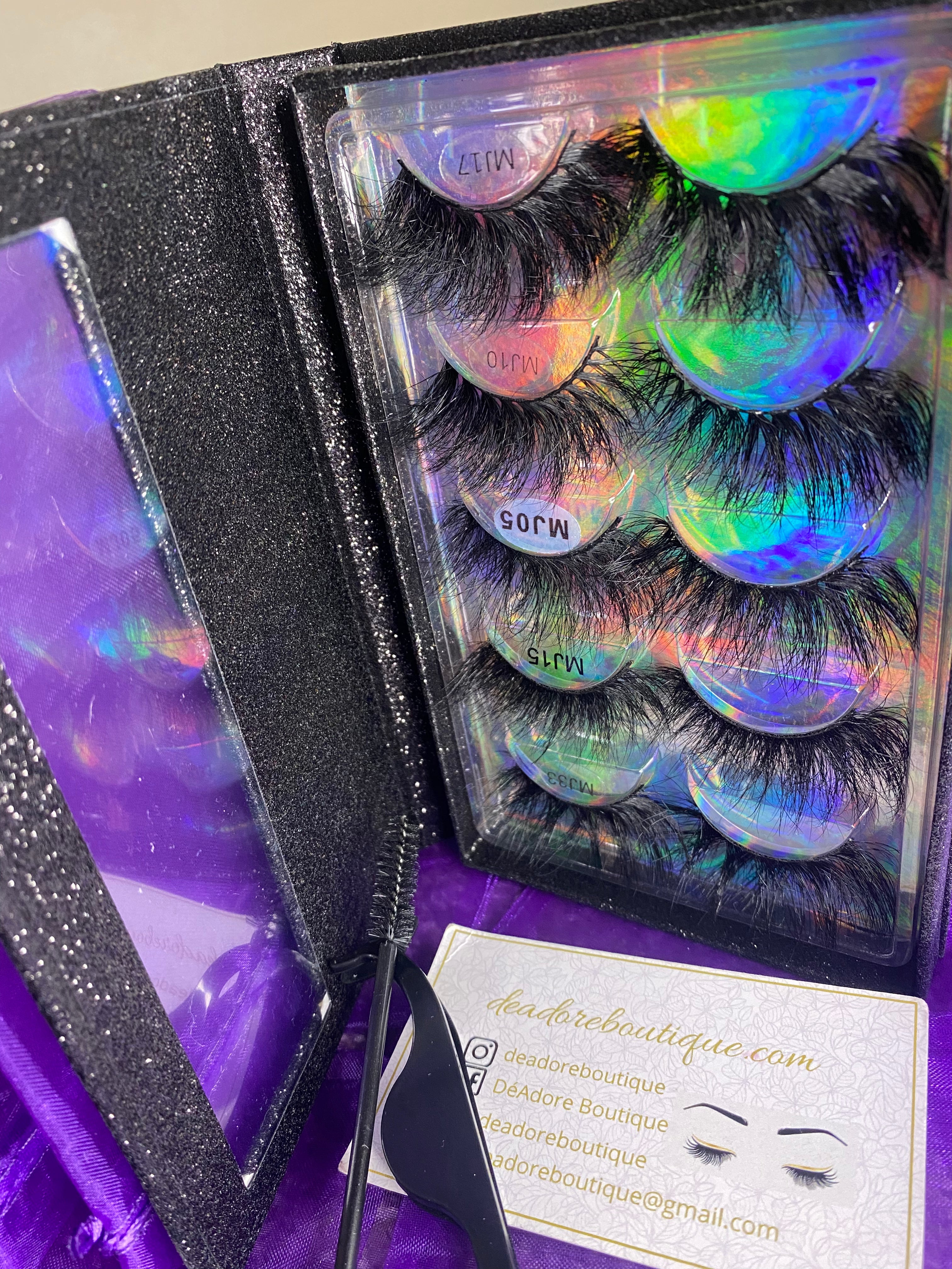 Mink Eyelashes 5pair Lash Book 25MM 2