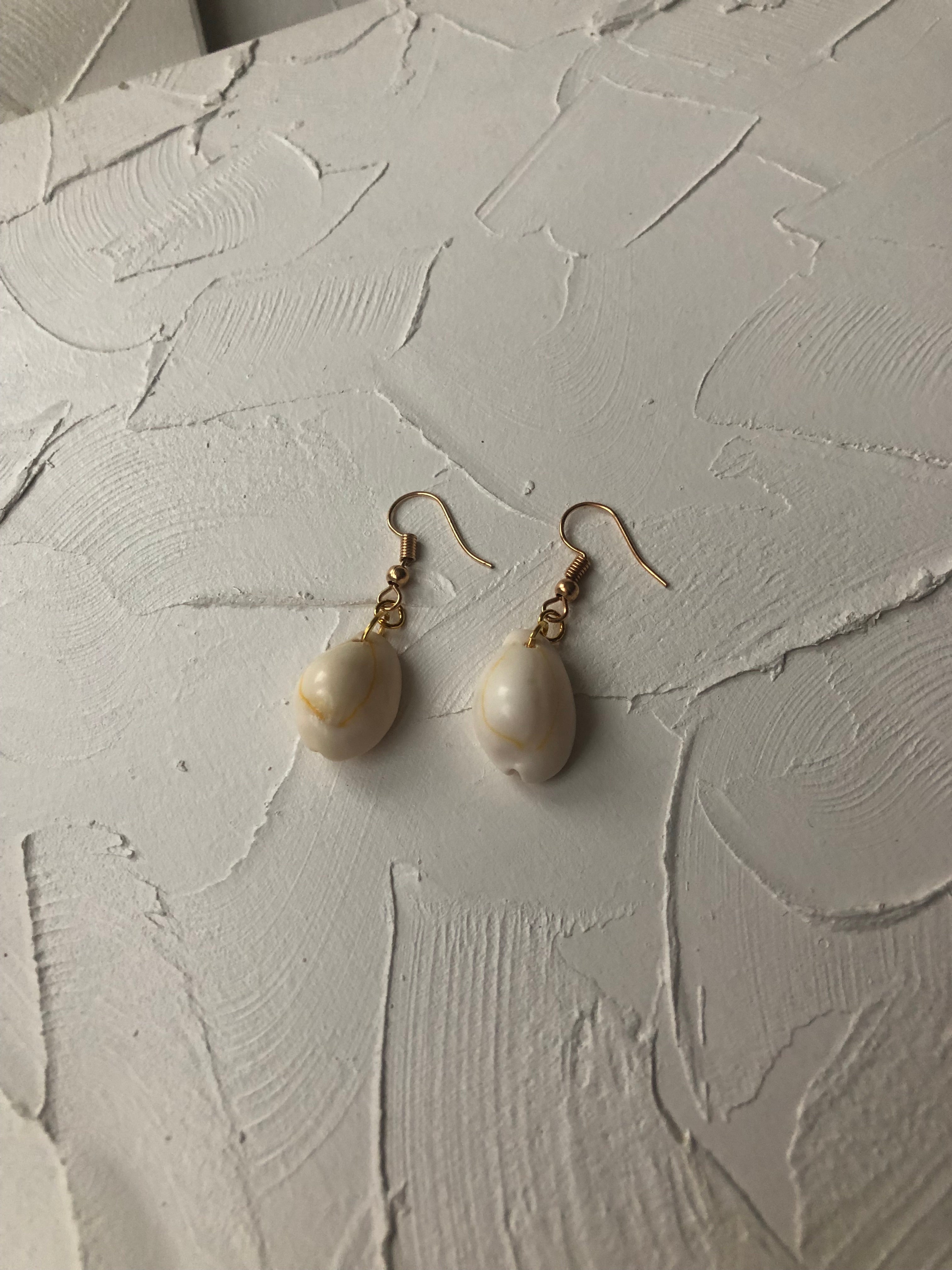 Small seashell earrings