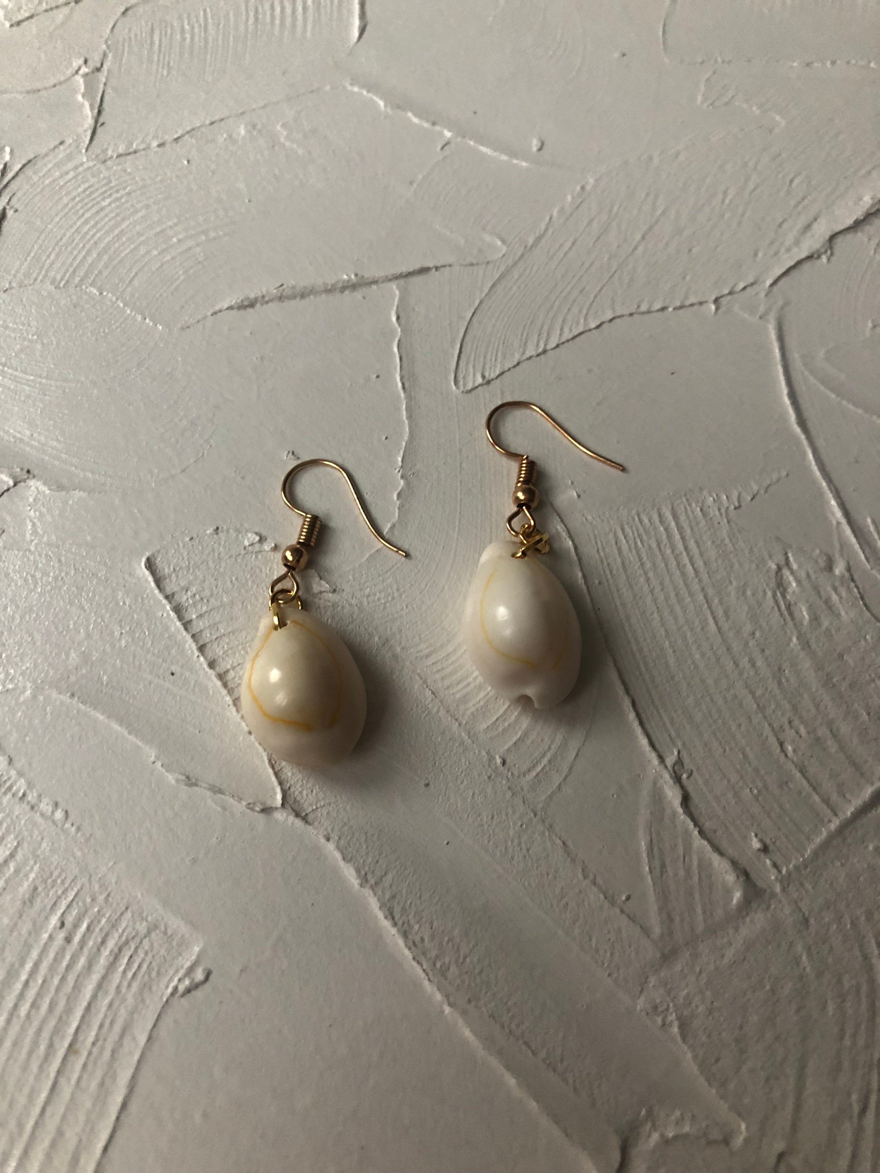 Small seashell earrings
