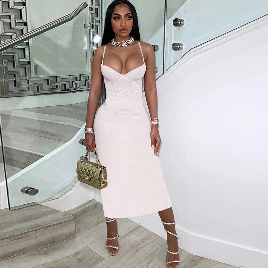 Kari White Bodycon Dress