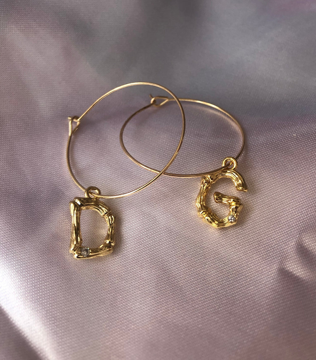 Bamboo letter hoops