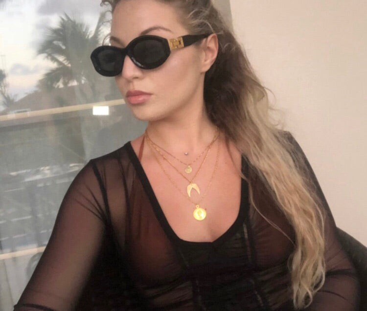 Wings /coin necklace