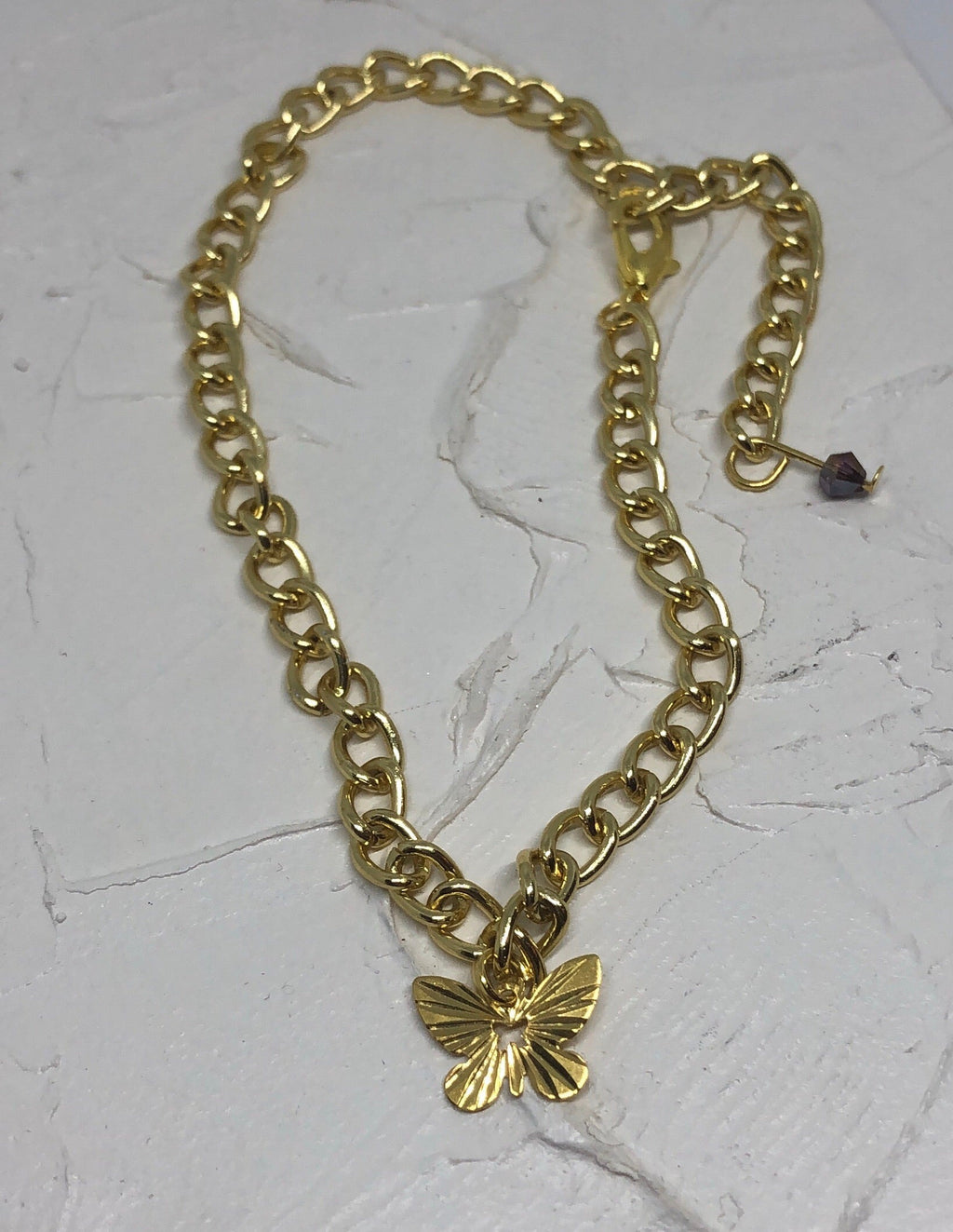 Butterfly anklet