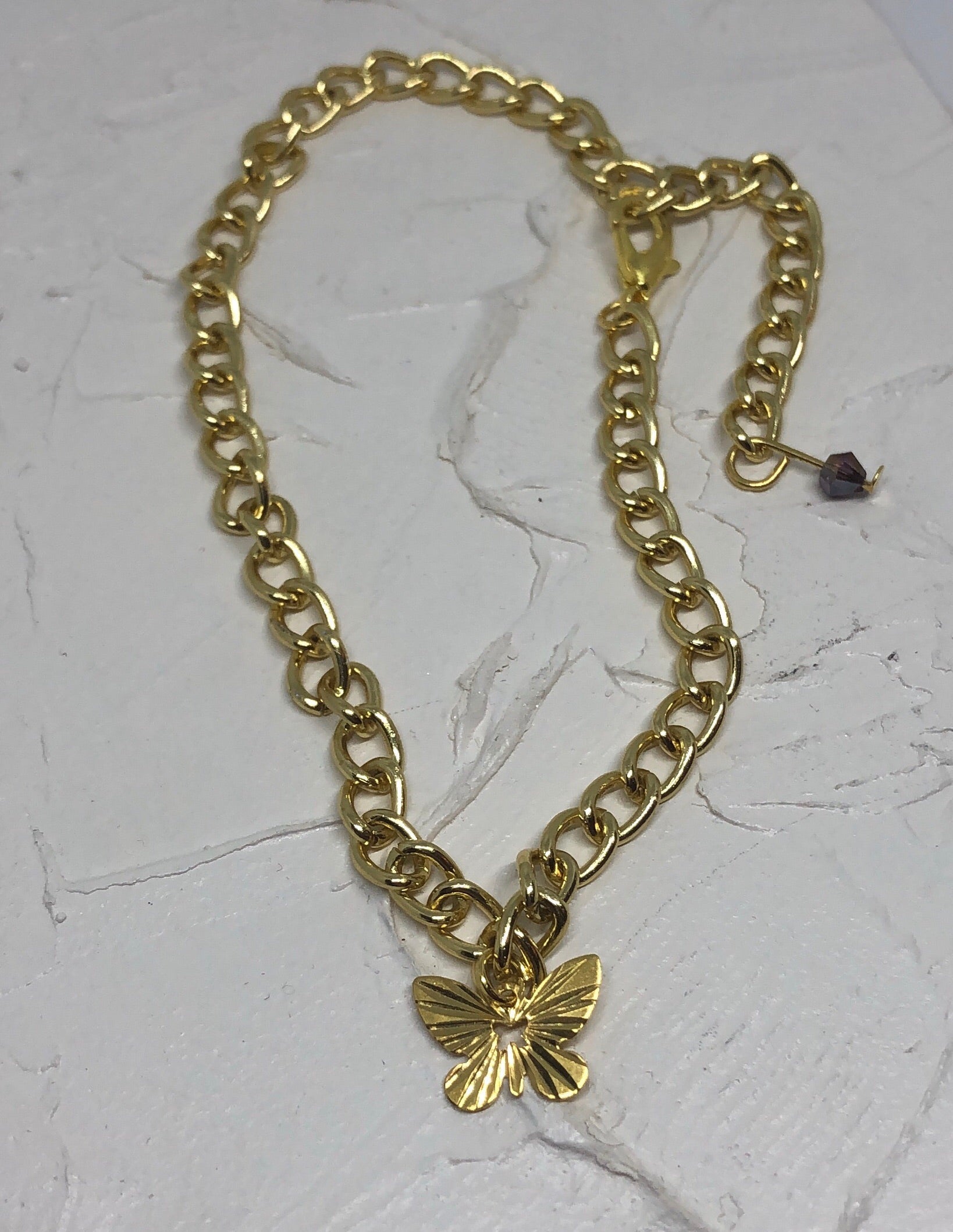 Butterfly anklet