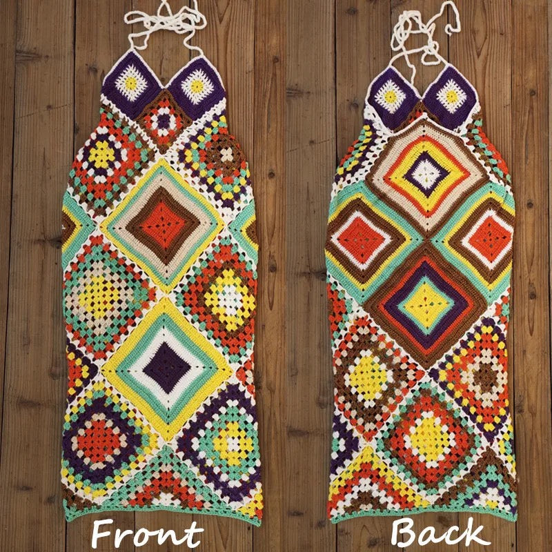 “CHARLOTTE” CROCHET DRESS (XS- XL)