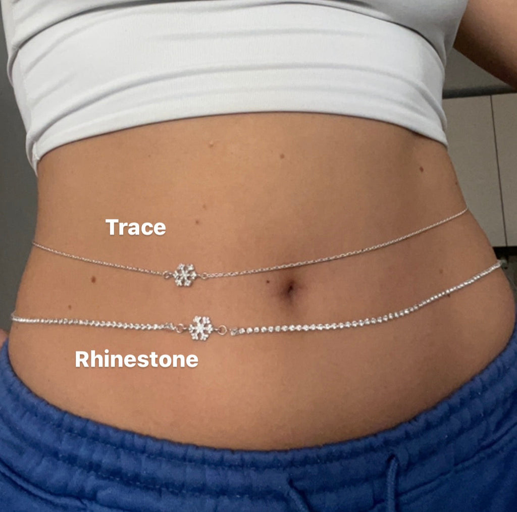 Snowflake belly chain