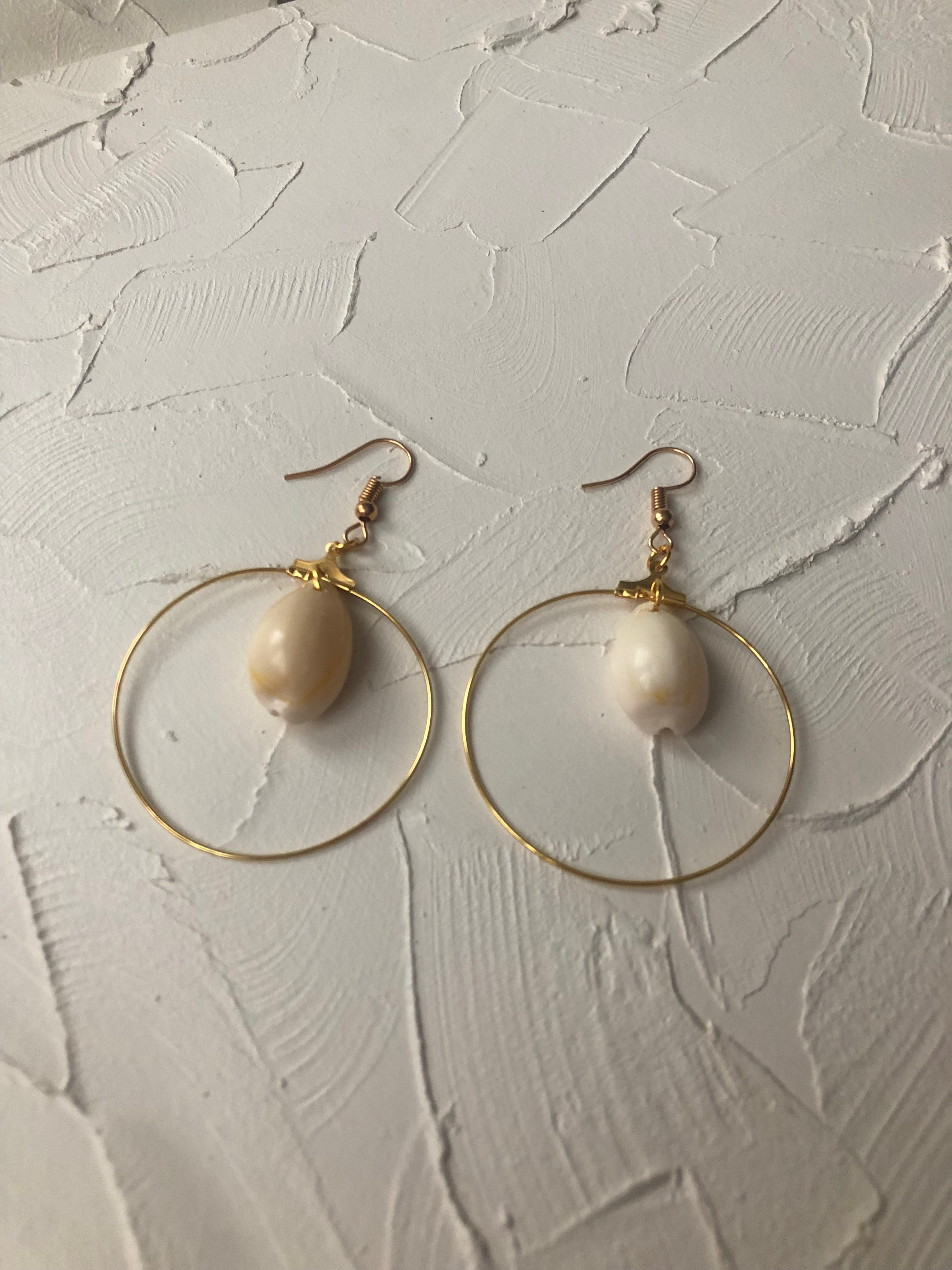 Seashell hoops