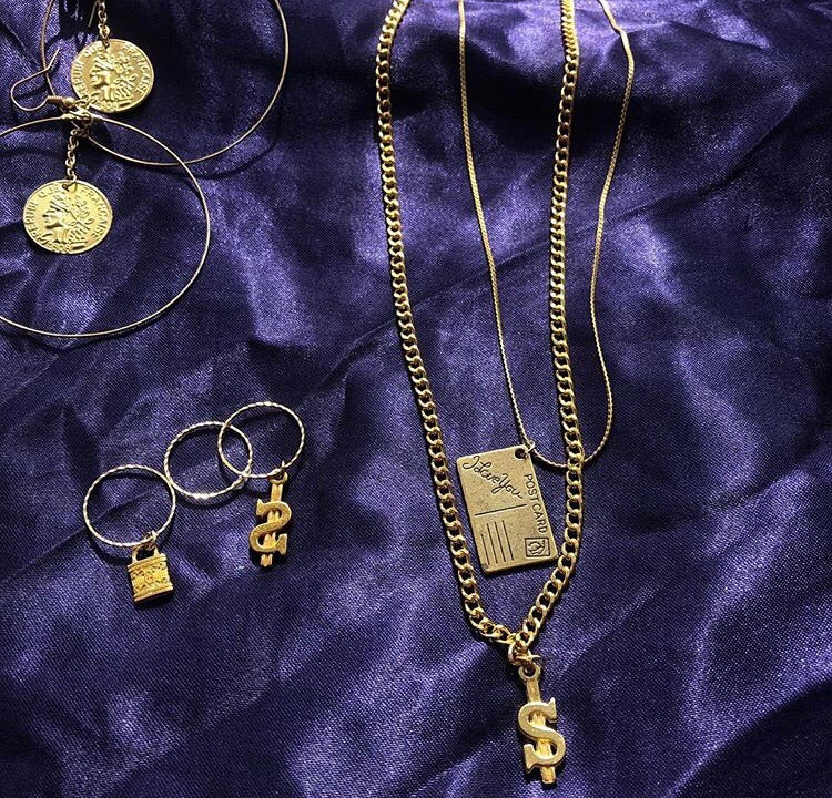 Dollar sign necklace