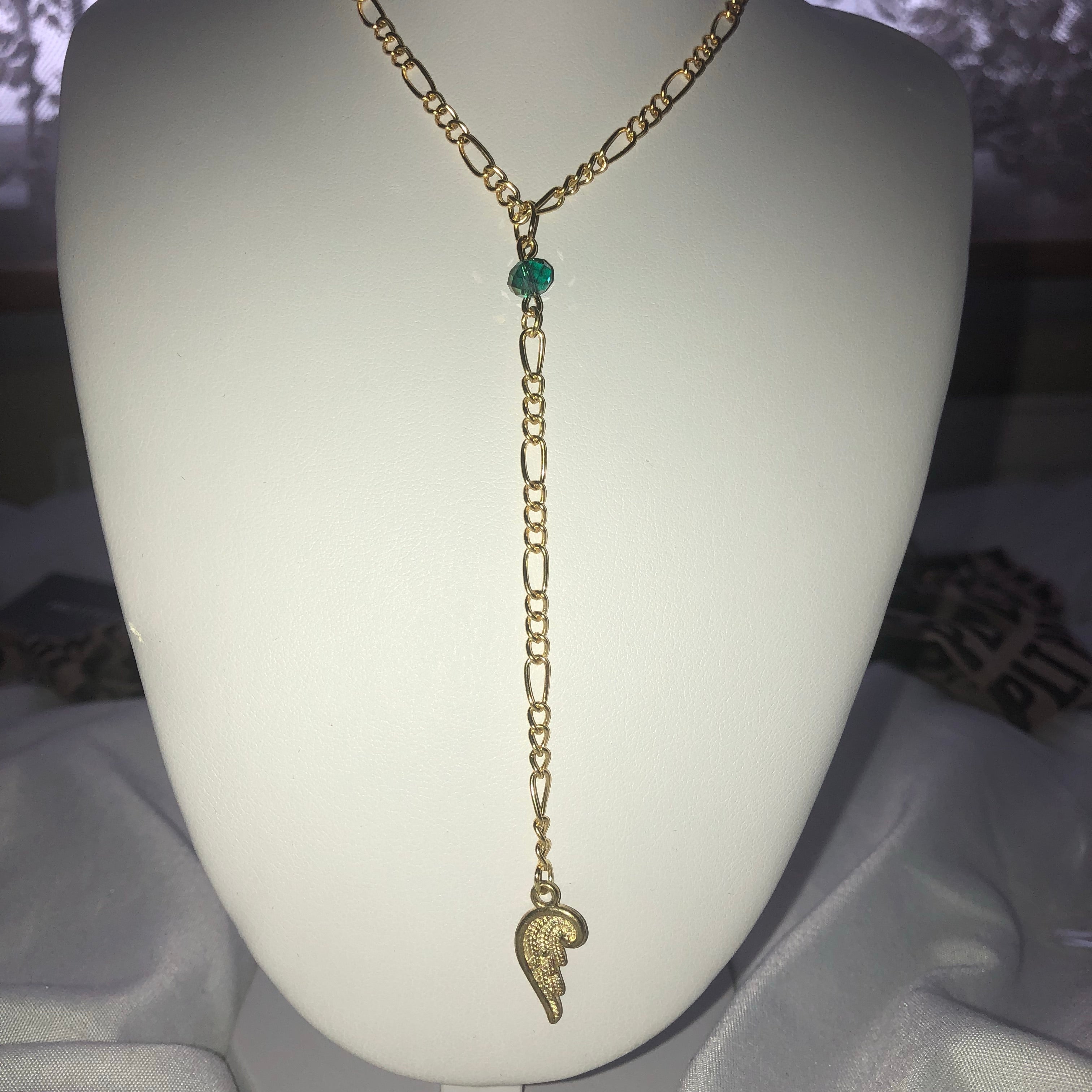 Drop down necklace