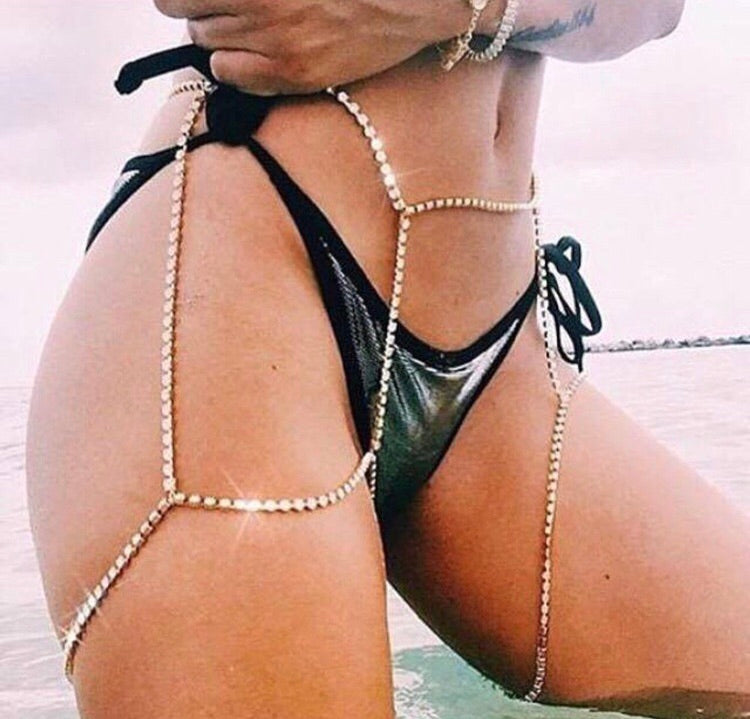 Luxe double leg bling