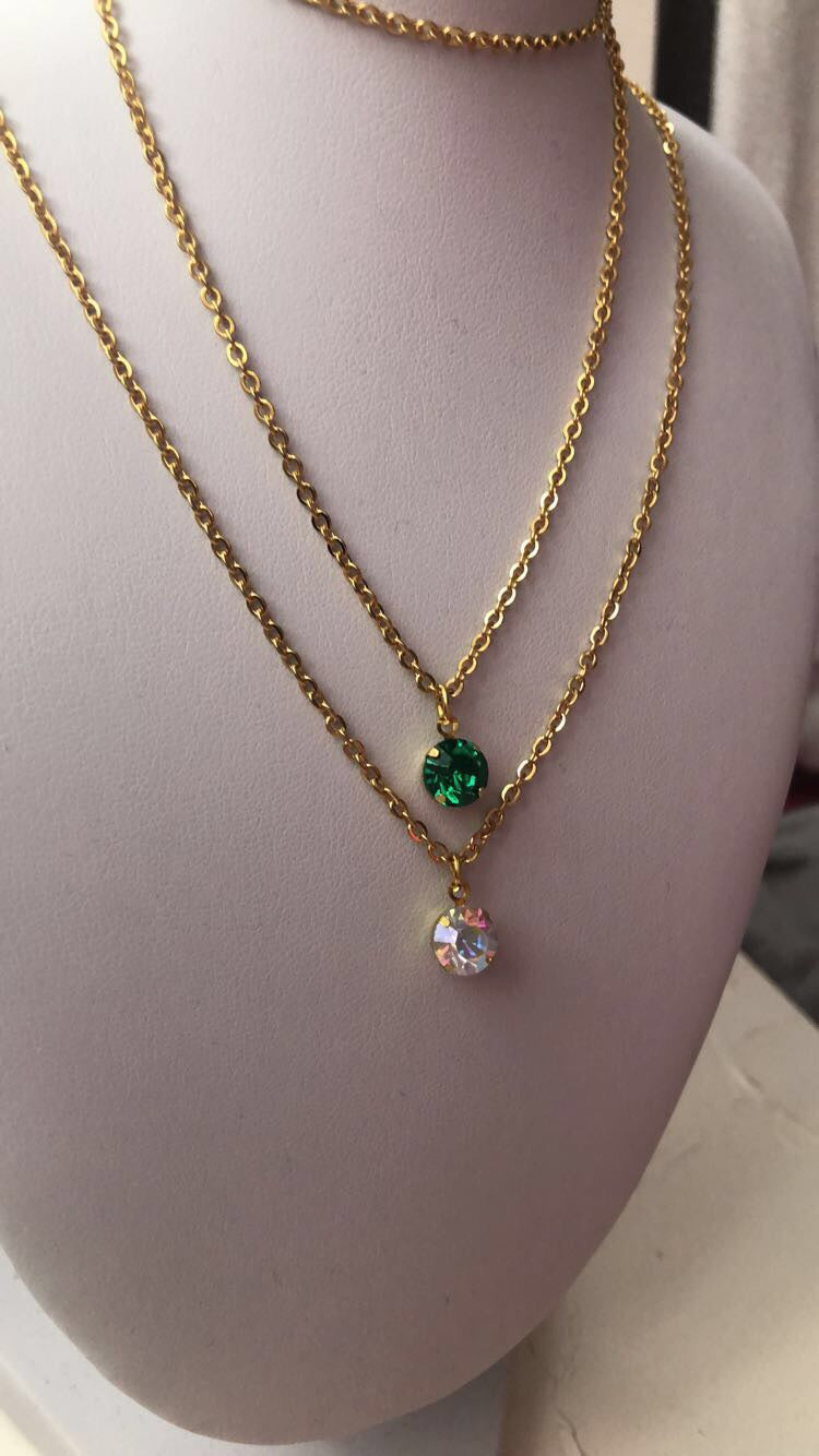 Icy drop necklace