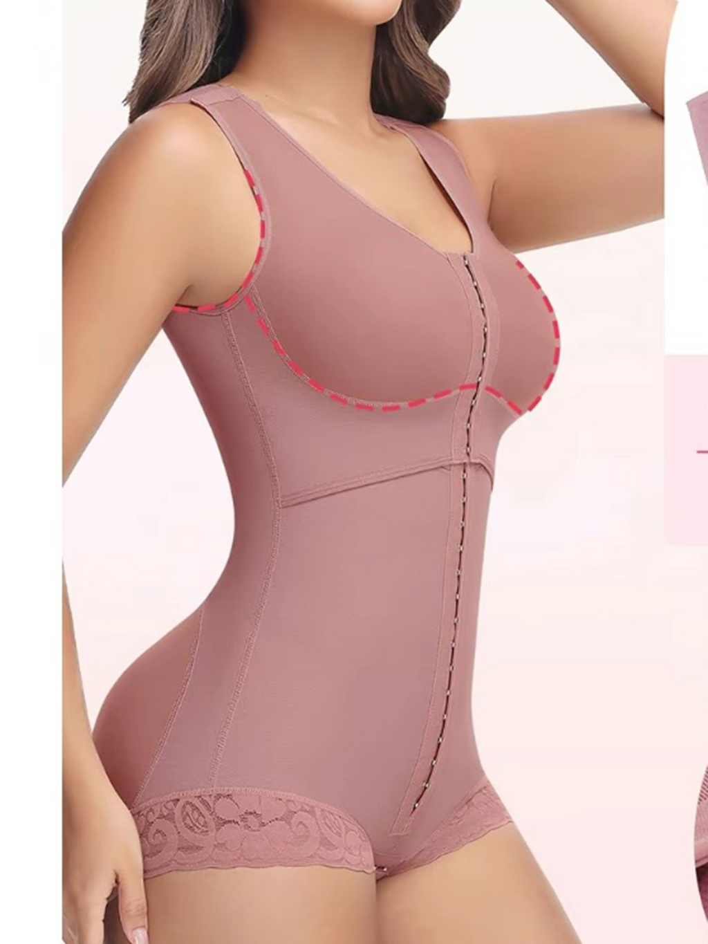 Chest Stretch Expansion Body Shaper Butt Lifting Faja