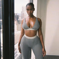 Sleeveless Active Shape Set Gray