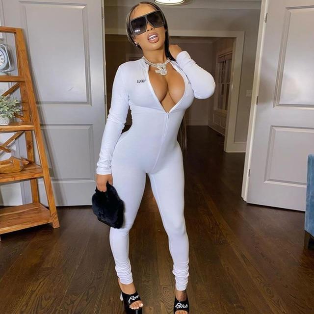 Lucky Label Autumn Jumpsuit White