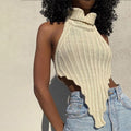 Knitted Sleeveless Top Ivory