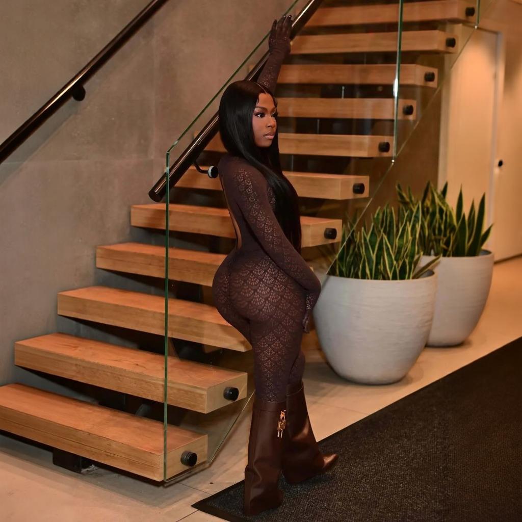 Lace Open Back Jumpsuit