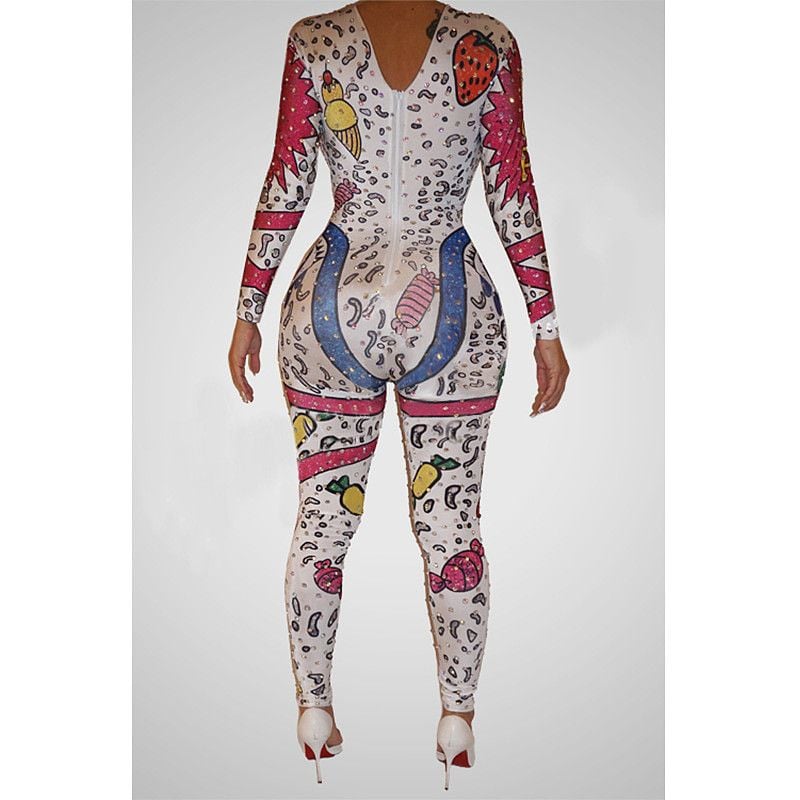Cartoon Print Jumpsuit