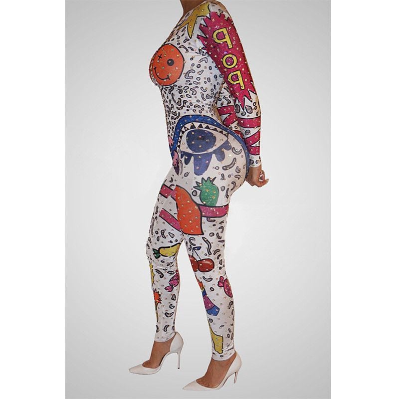 Cartoon Print Jumpsuit