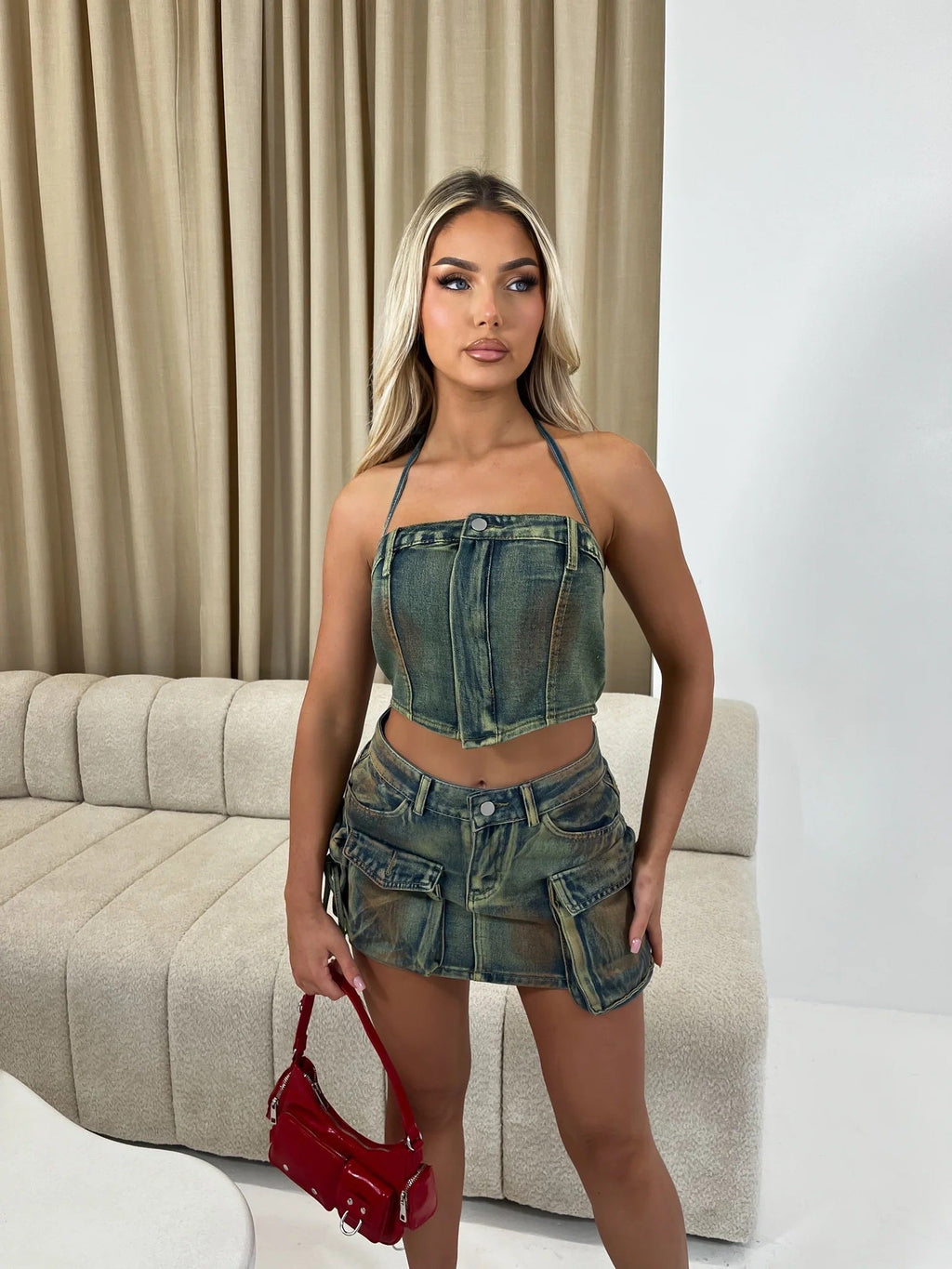 Tinted Mini Skirt