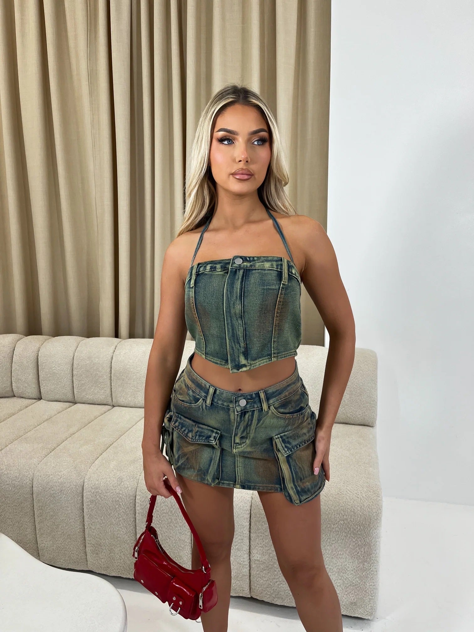Tinted Mini Skirt