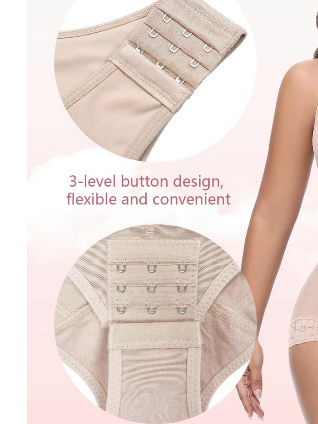 Chest Stretch Expansion Body Shaper Butt Lifting Faja
