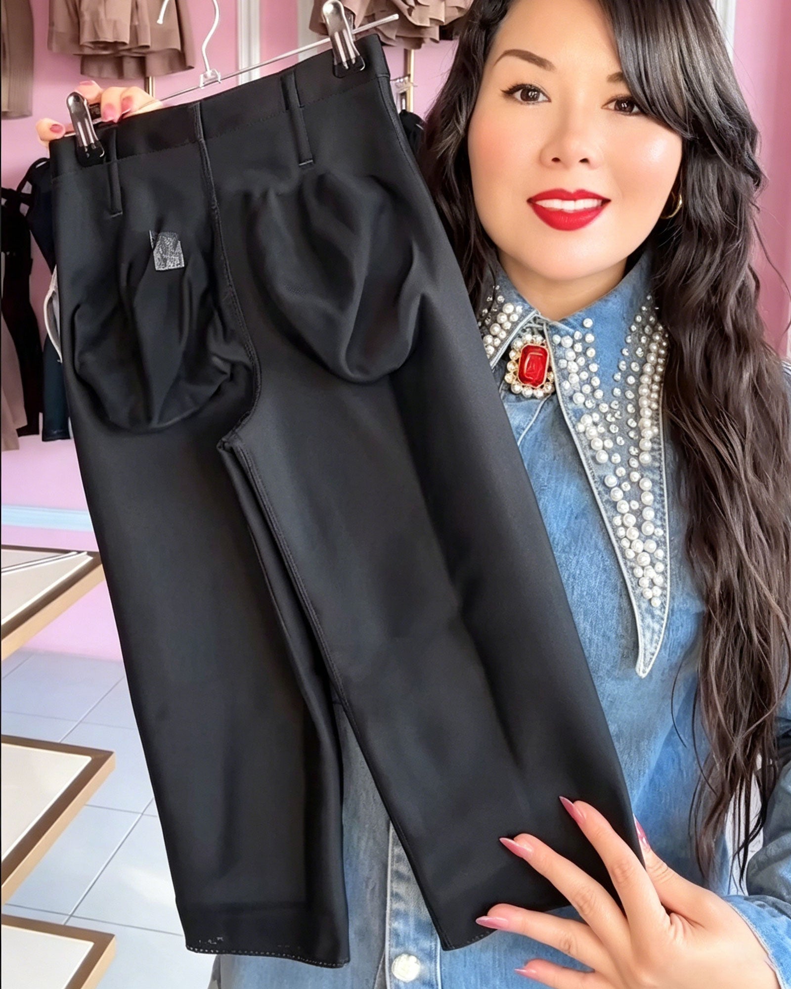 Breathable Stretch Mesh Shaping Pants