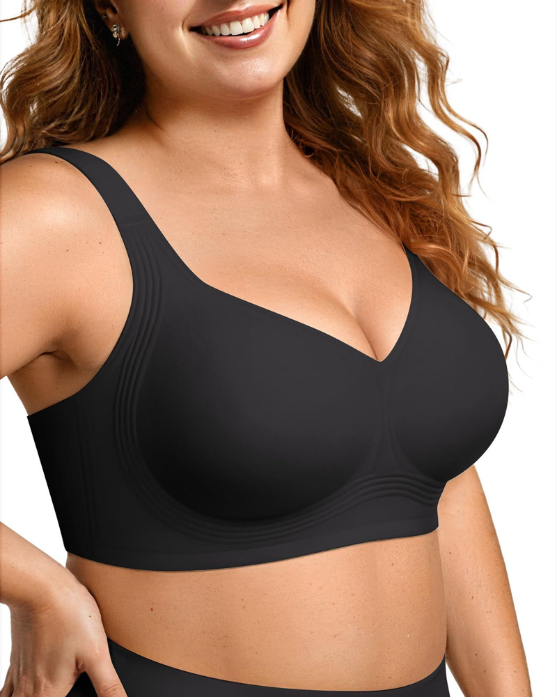 Women's Wire-Free Jelly Bra Black