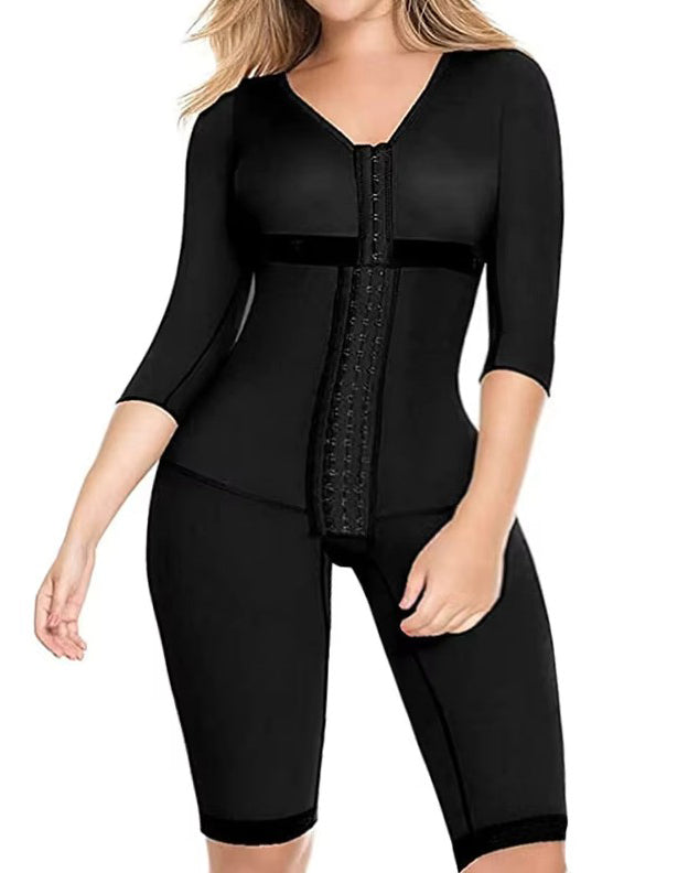 Women's Tummy-Controlling Slimming Mid-Length Body Shaper Black