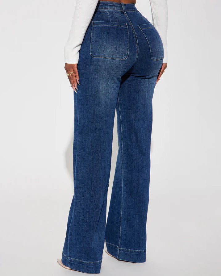 Women's Wide-Leg Slimming Jeans