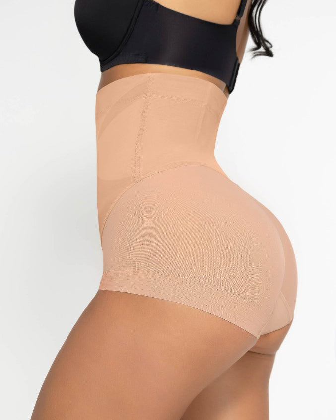 Sheer Mesh Tummy Shaping Shorts