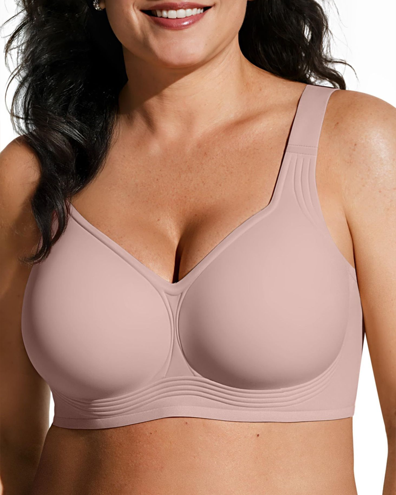Women's Wire-Free Jelly Bra Dusty Rose