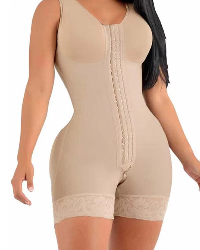Women's Tummy-Control Sleeveless Full-Body Shapewear Tan