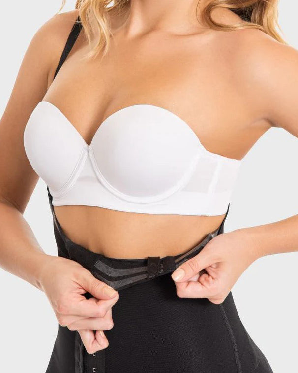 Women's Tummy Sculpting Mid-Length Pants with Straps