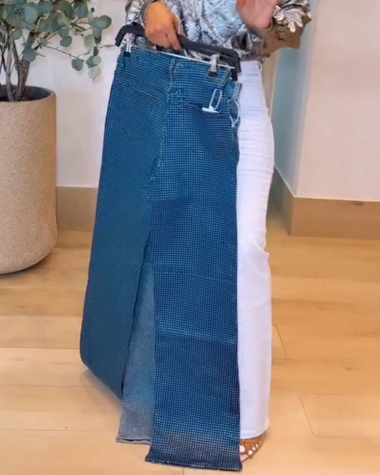 Women's Rhinestone-Studded Sparkly Jeans