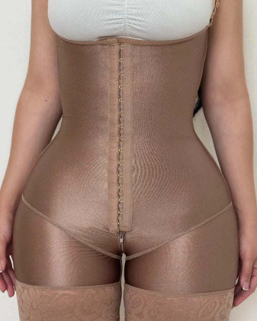 Open-Chest Comfortable Tummy-Control Hook Eye Shapewear