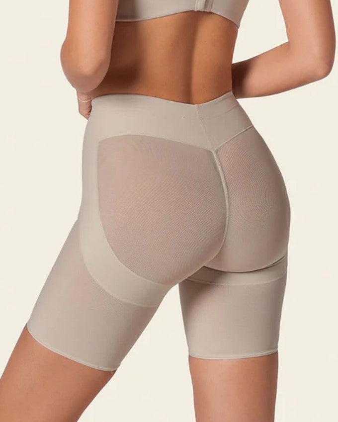 Butt Enhancing Sheer Mesh Shaper Shorts
